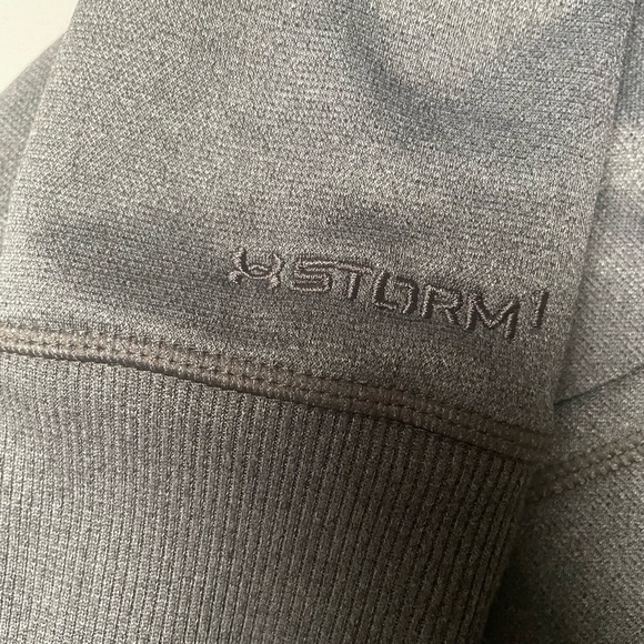 Under Armour Charcoal Hoodie with Aqua and Pink Accents - Picture 4 of 5